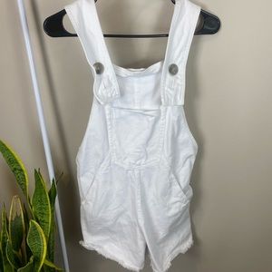 Zara White Overalls | Size XS